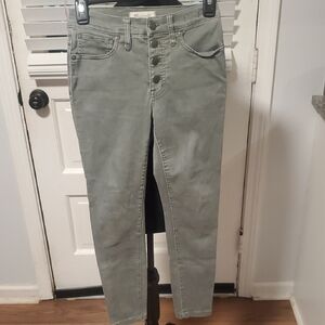 Madewell Women's High-Waisted Gray/green Jeans